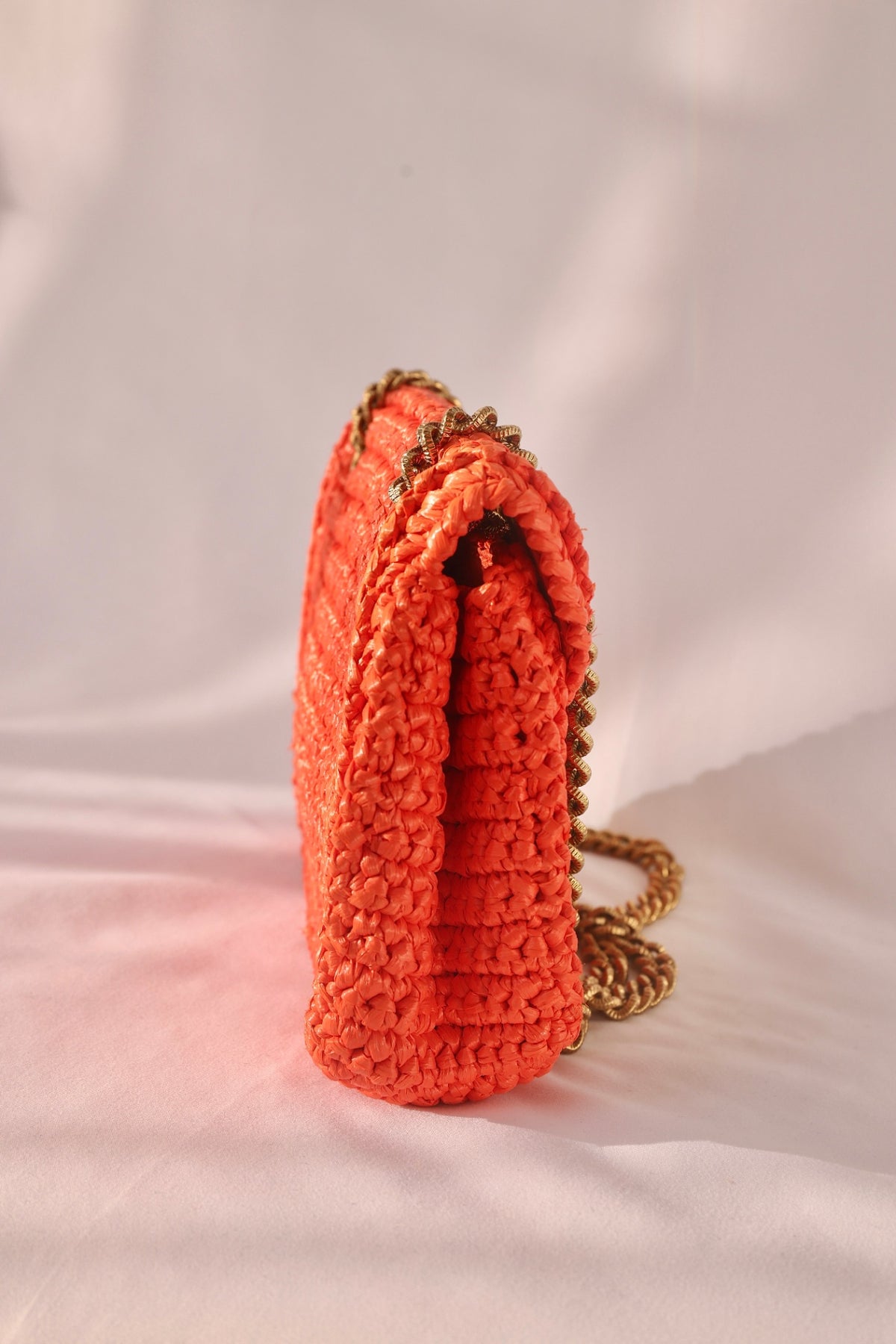 Dolce & Gabbana Devotion Bag - Coral Raffia