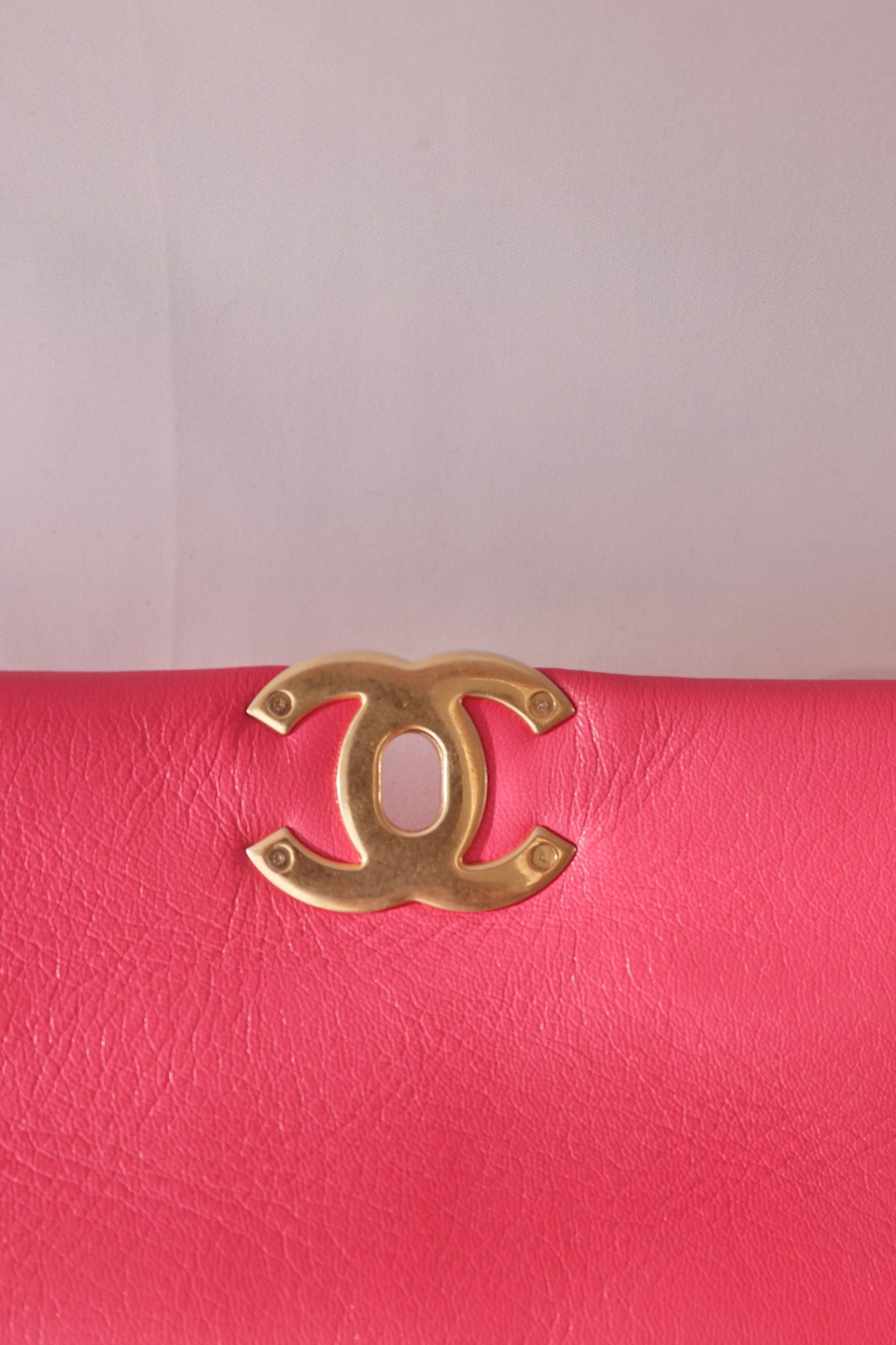Chanel 19 Bag Leather Handbag - Pink with Gold HW