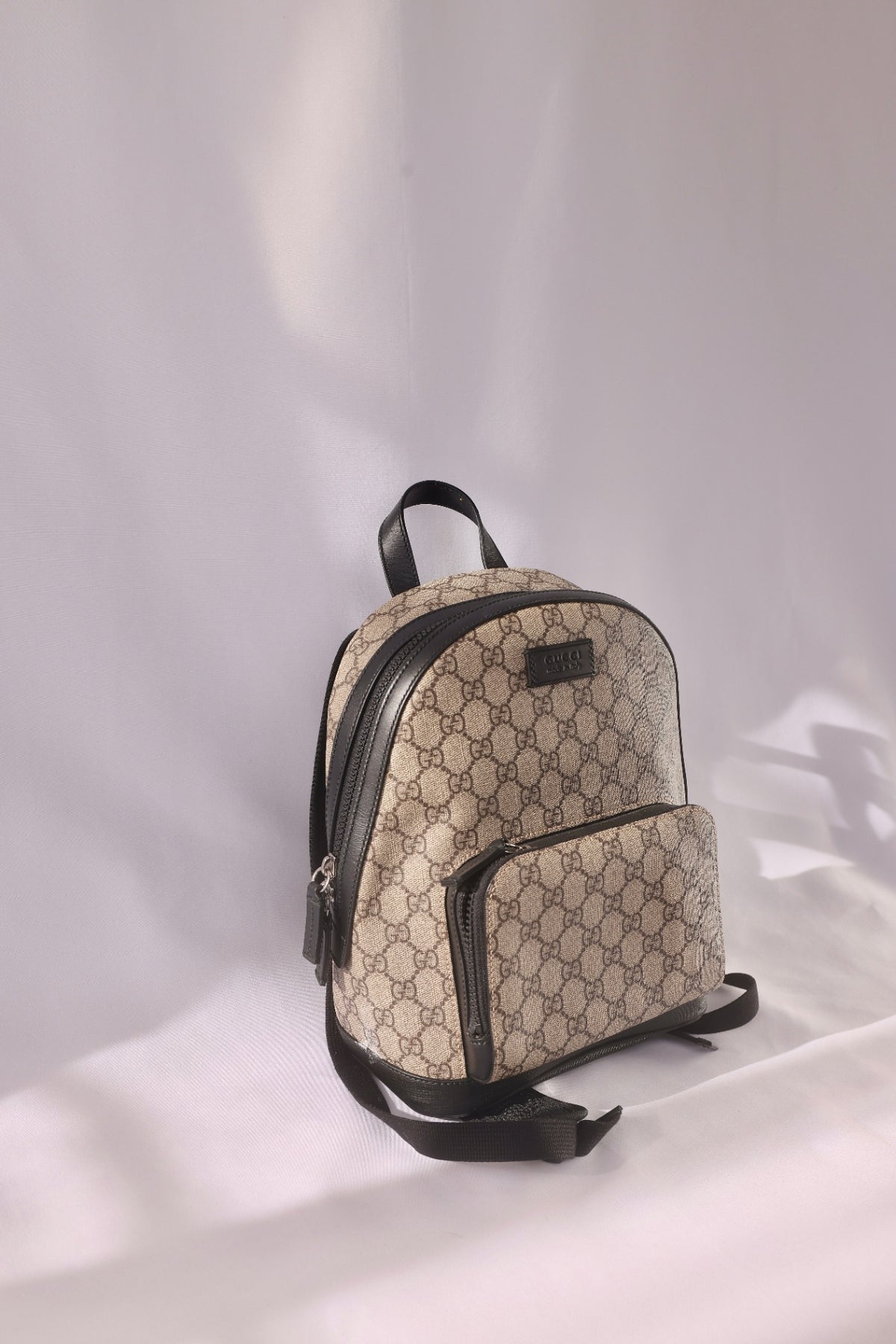 Gucci Backpack GG Supreme Small Beige/Ebony