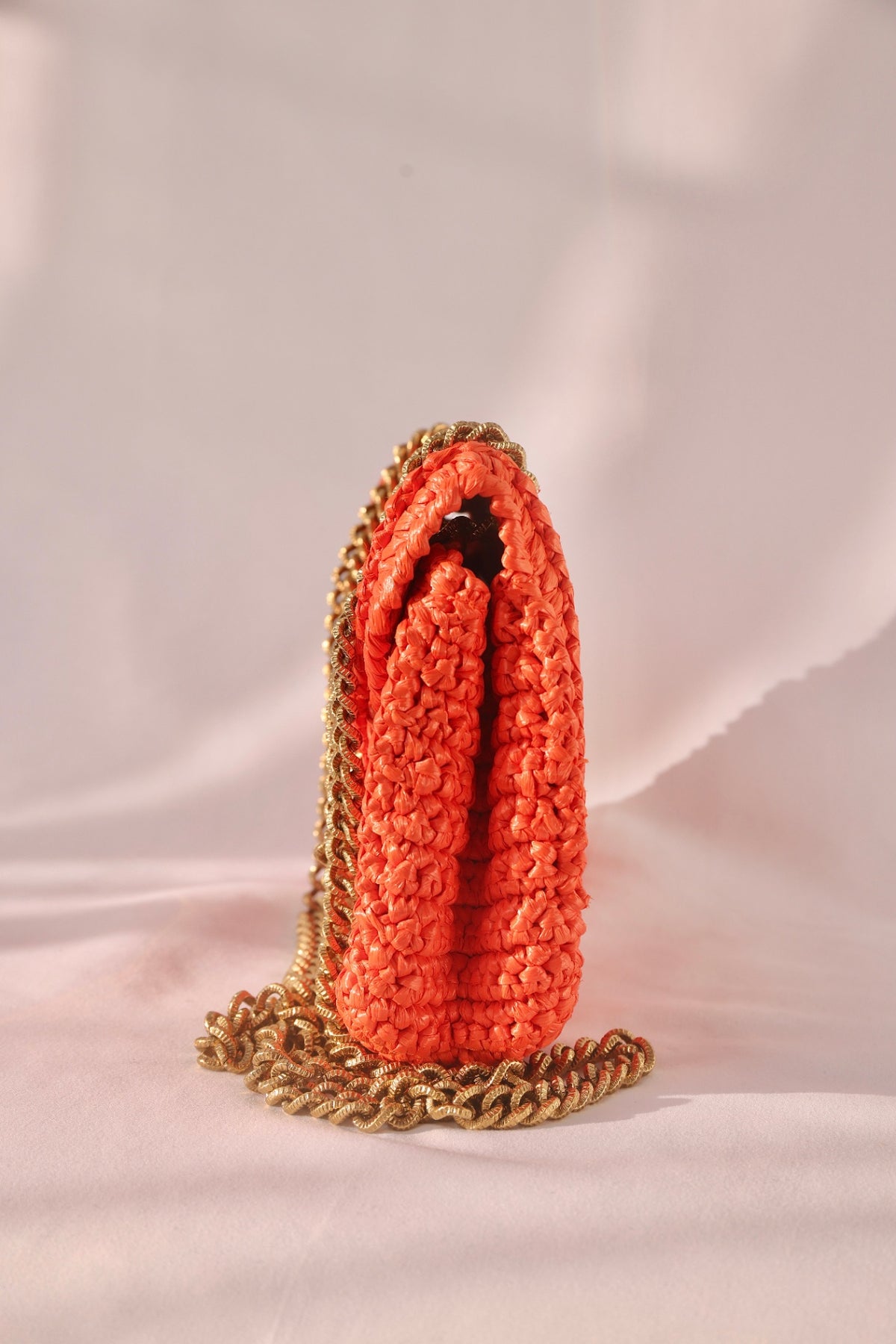 Dolce & Gabbana Devotion Bag - Coral Raffia