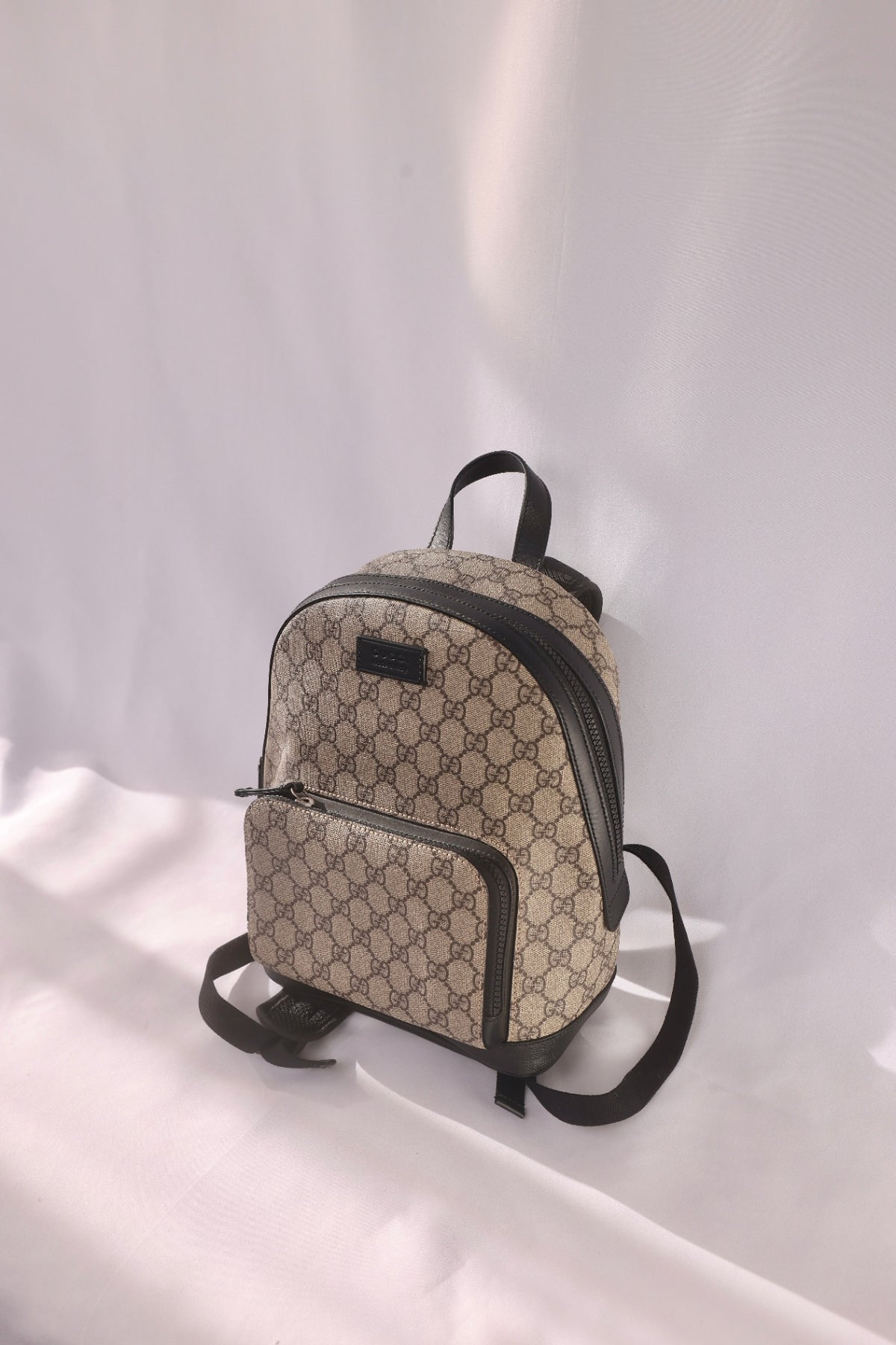 Gucci Backpack GG Supreme Small Beige/Ebony