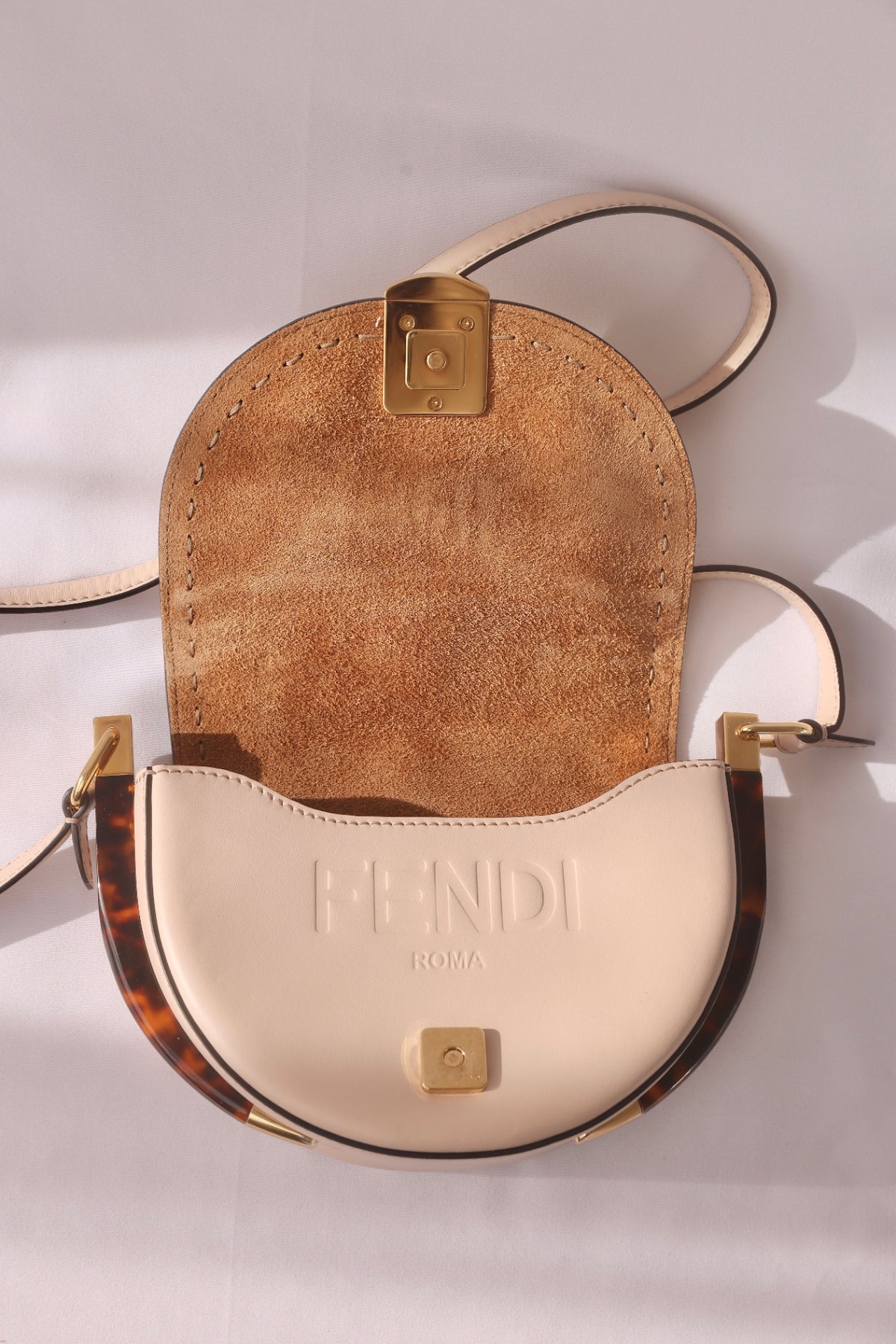 Fendi Moonlight Crossbody Saddle Bag