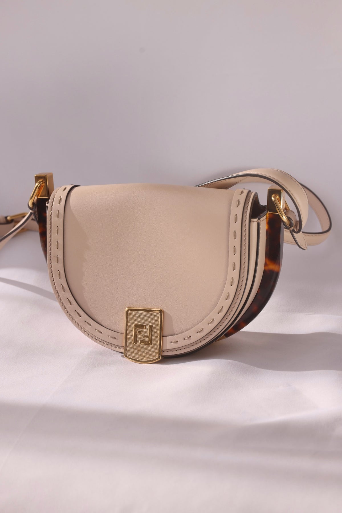 Fendi Moonlight Crossbody Saddle Bag