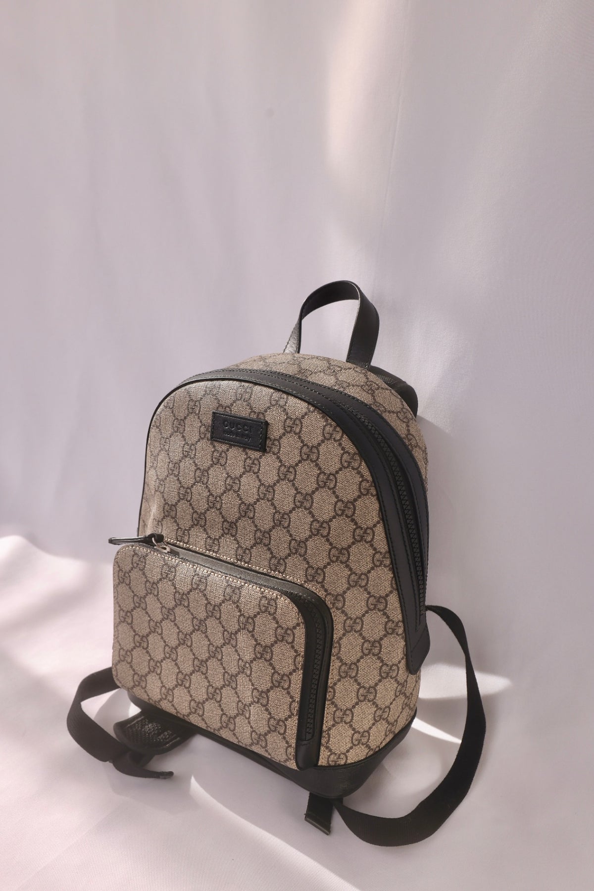 Gucci Backpack GG Supreme Small Beige/Ebony
