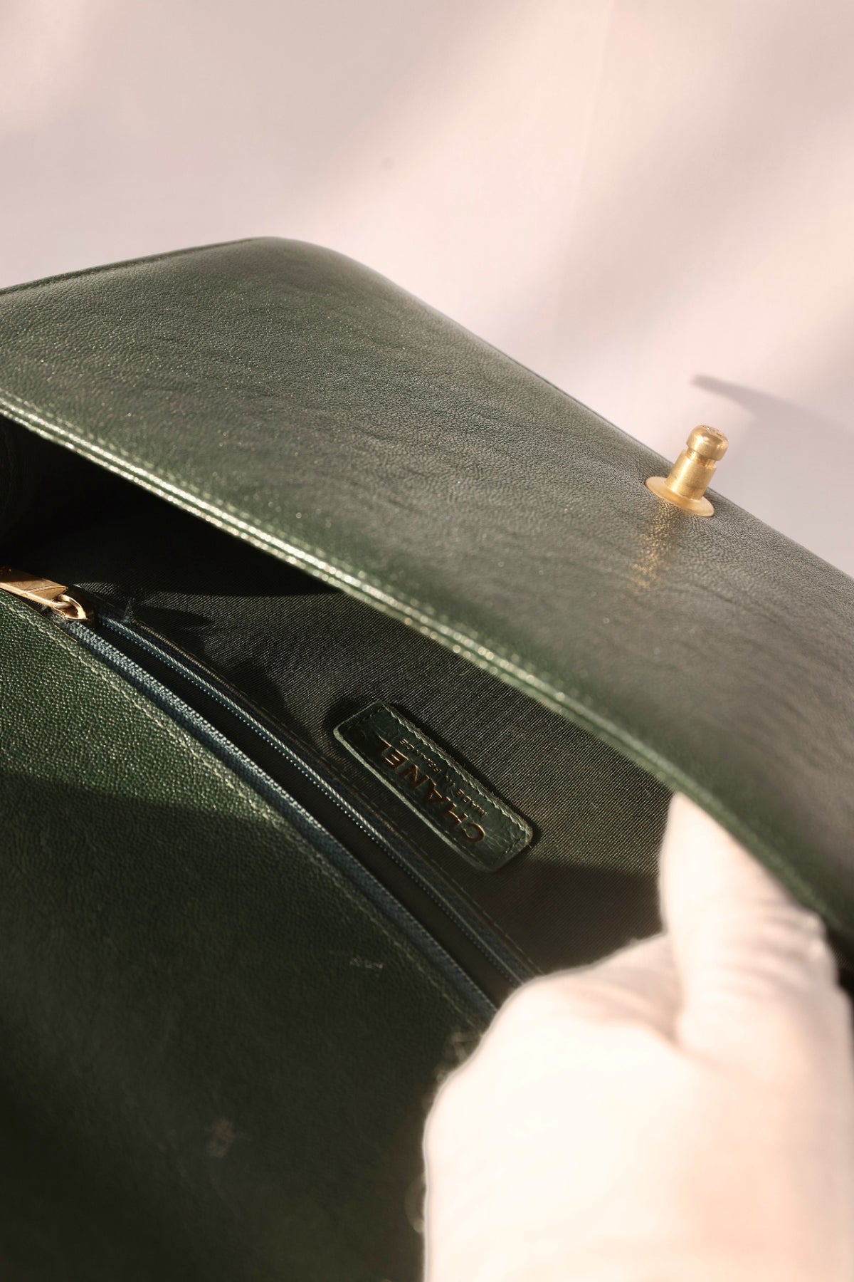 Chanel Medium Boy Bag in Dark Green