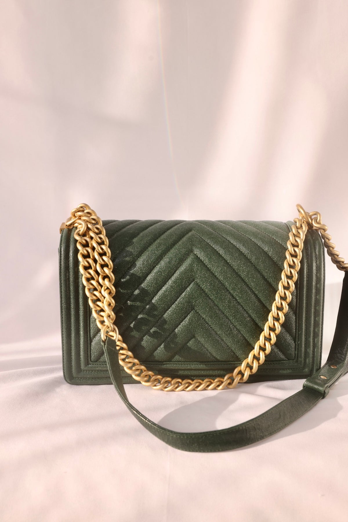 Chanel Medium Boy Bag in Dark Green