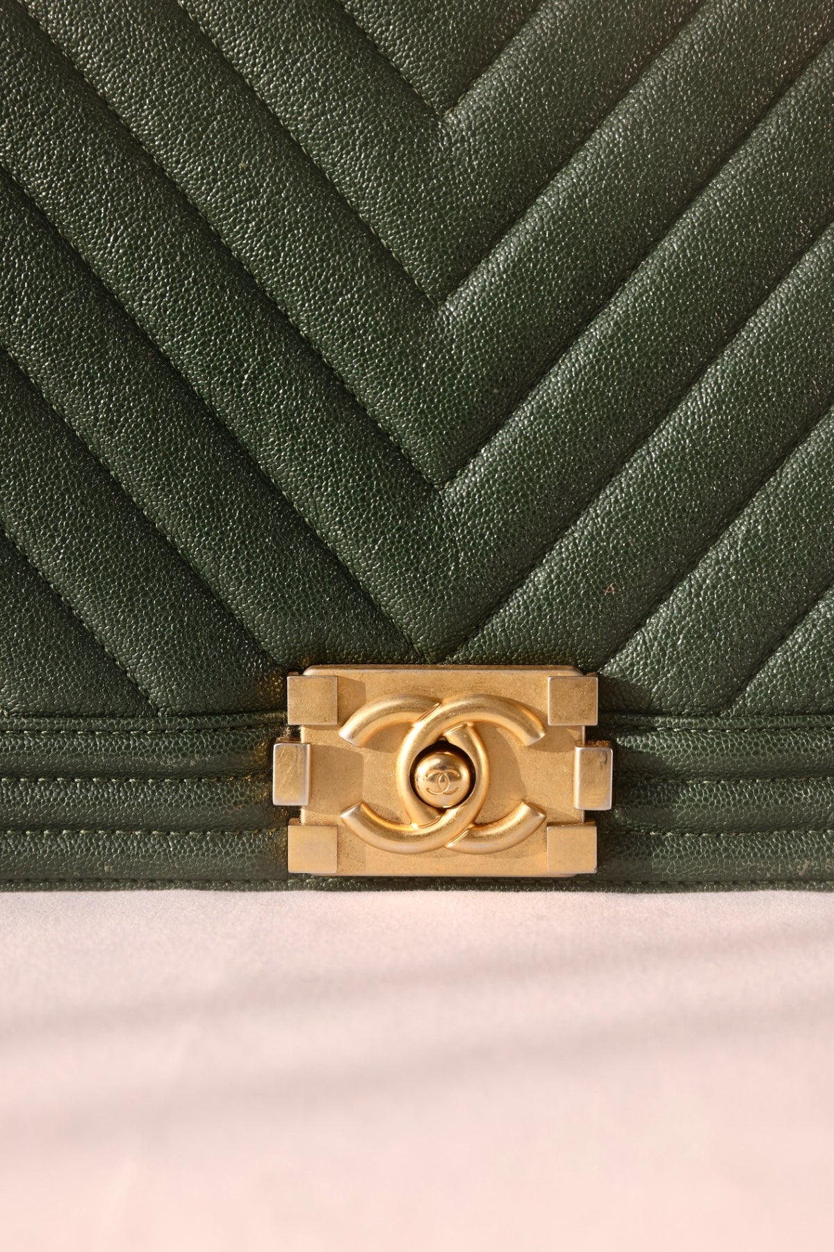 Chanel Medium Boy Bag in Dark Green