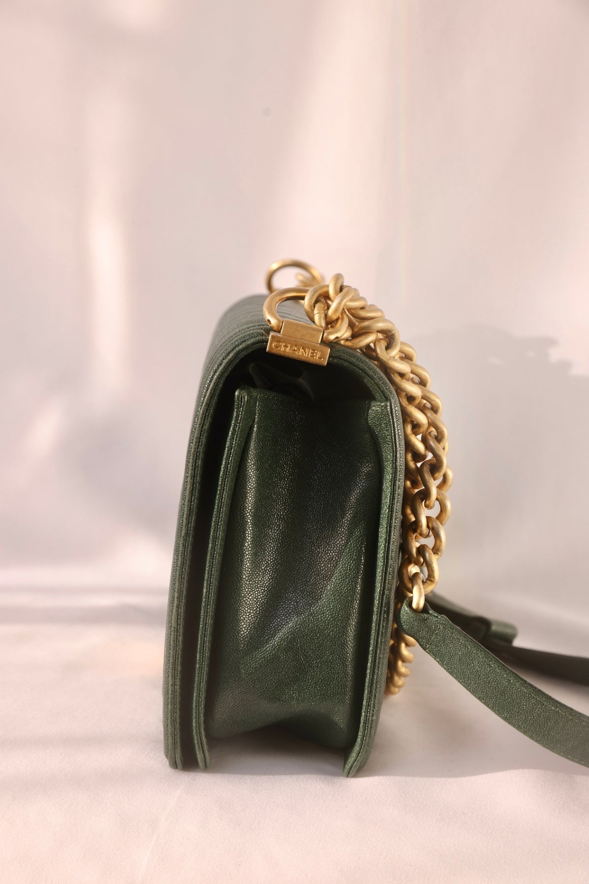 Chanel Medium Boy Bag in Dark Green