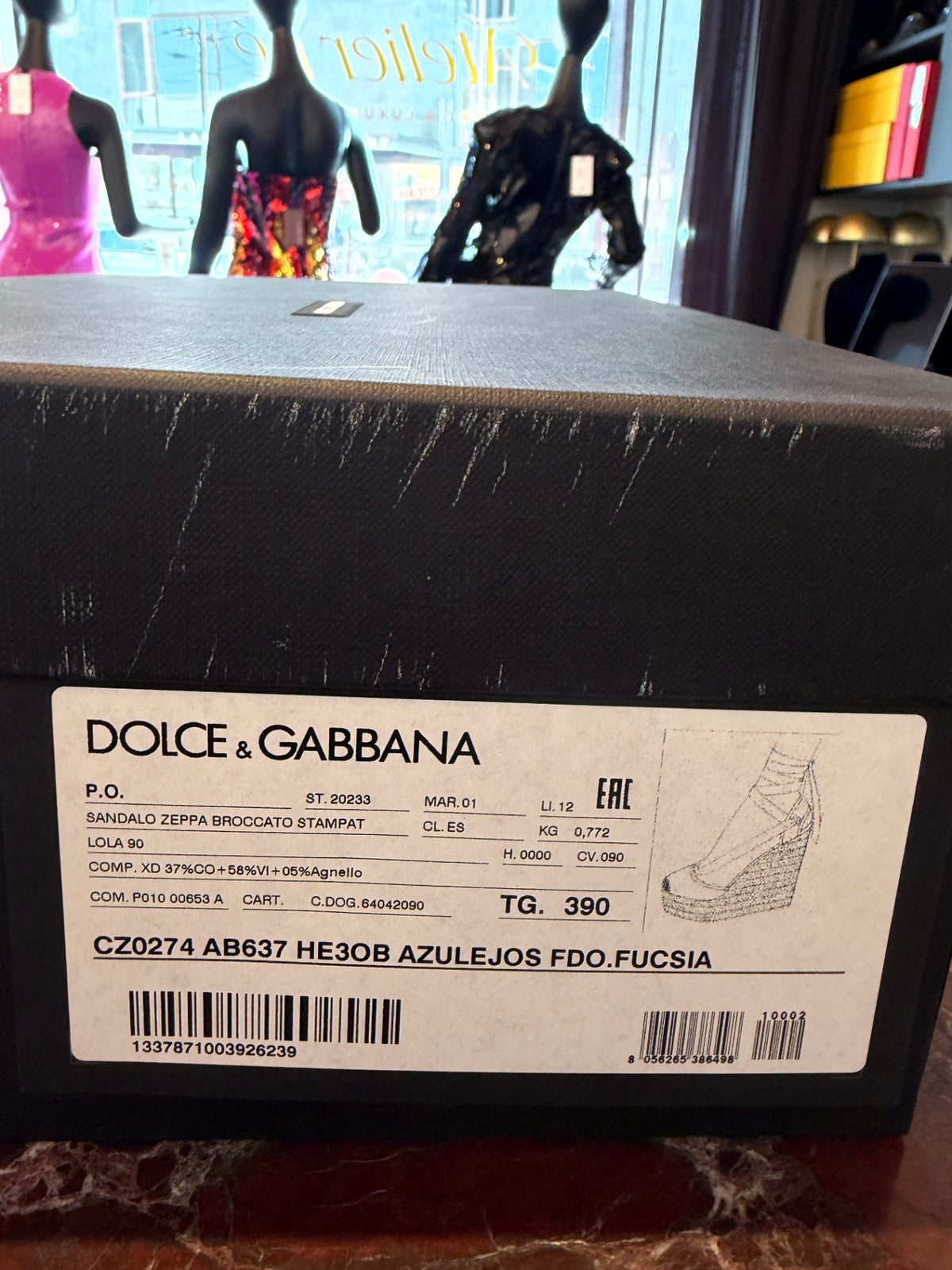 Dolce & Gabbana Shoes 39 Fucsia Majolica Print