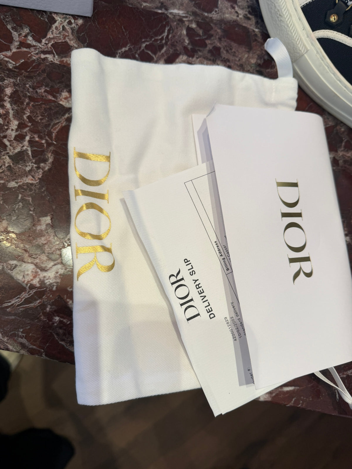 Christian Dior Walk'N'Dior Sneakers 39 Black and White