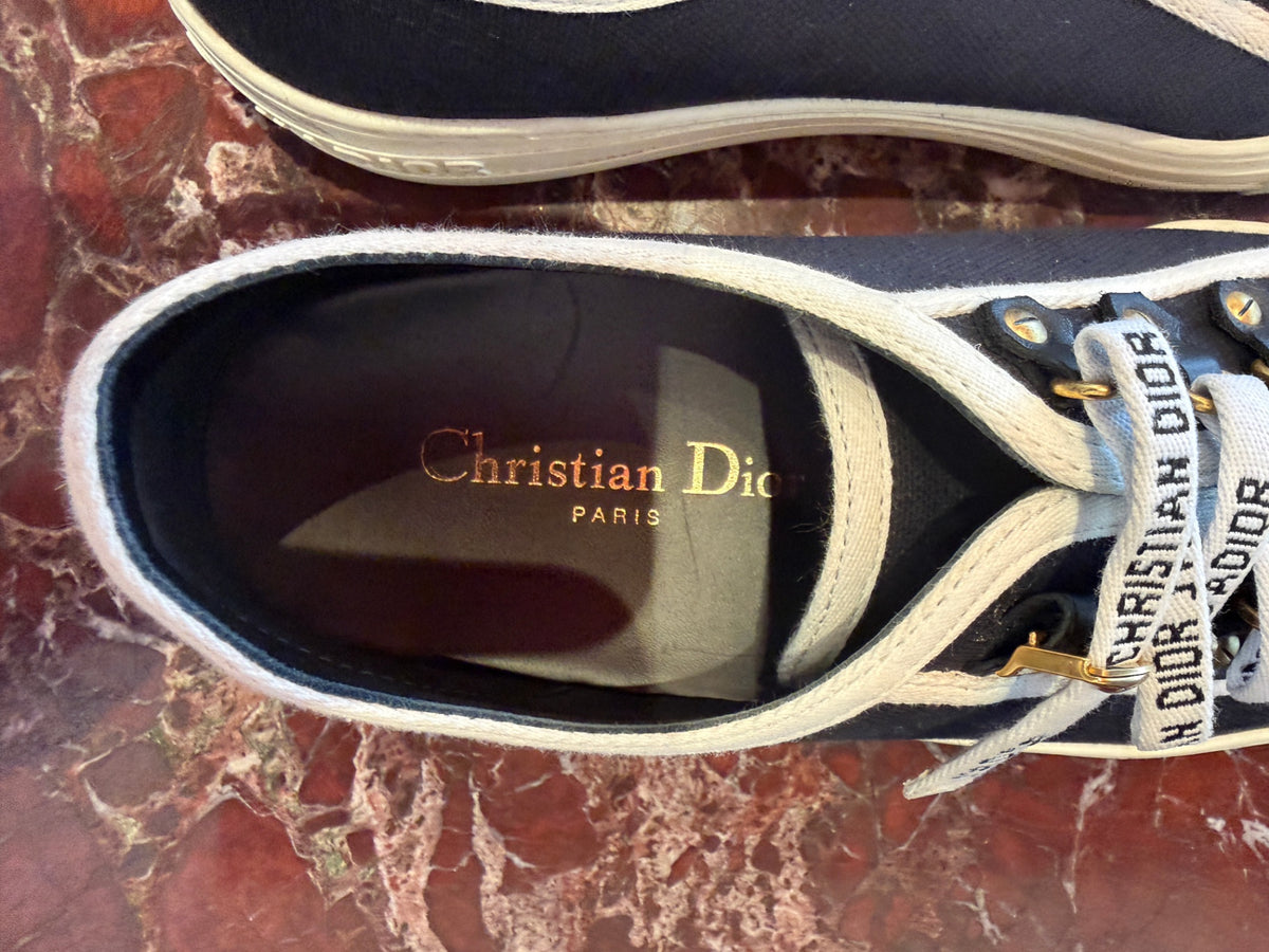 Christian Dior Walk'N'Dior Sneakers 39 Black and White