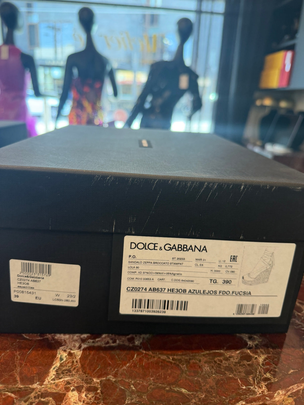 Dolce & Gabbana Shoes 39 Fucsia Majolica Print